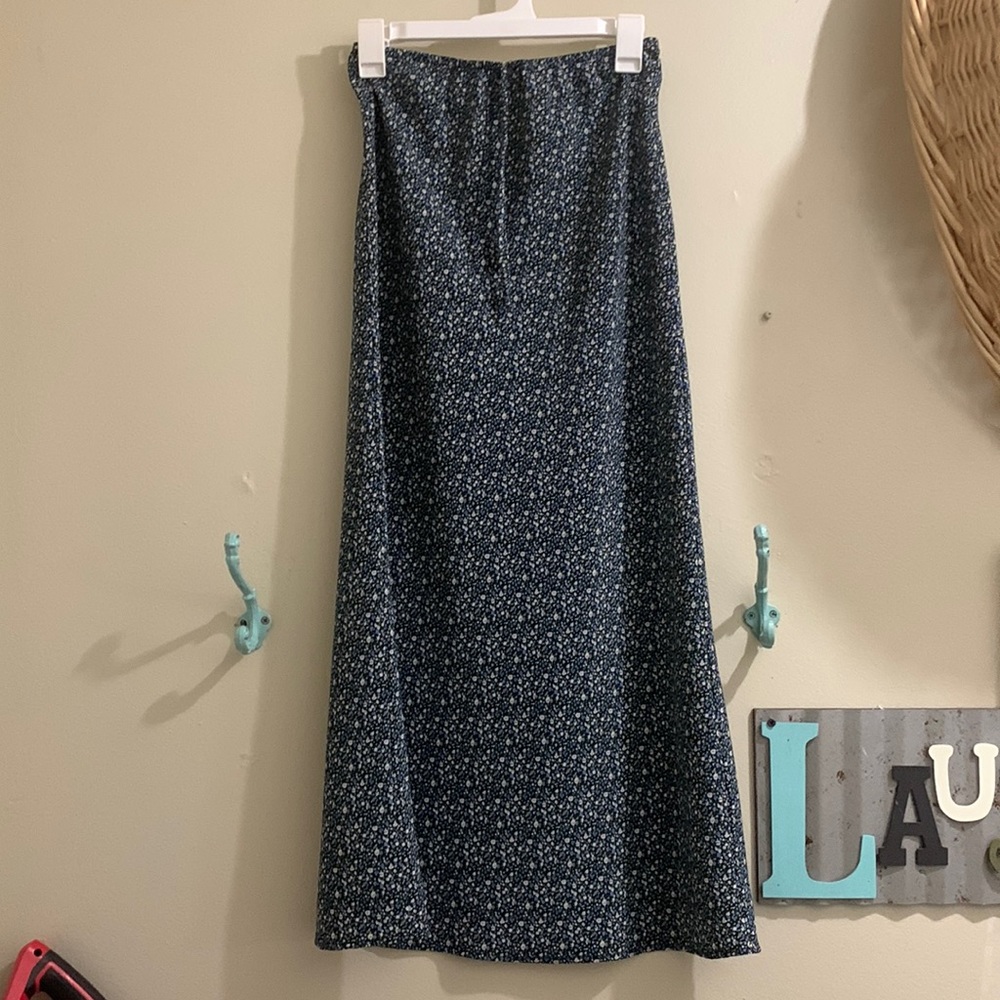 Vintage blue midi skirt